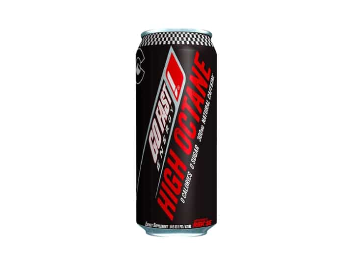 A can of Go Fast energy high octane .