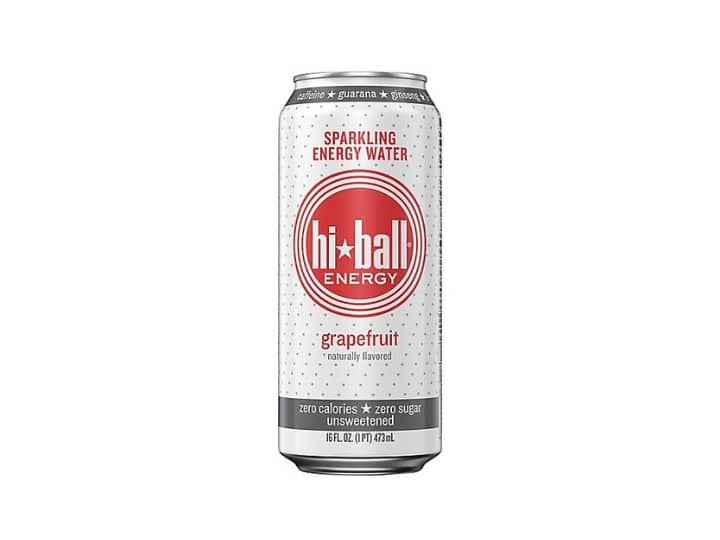 A can of hi ball sparkling energy water.