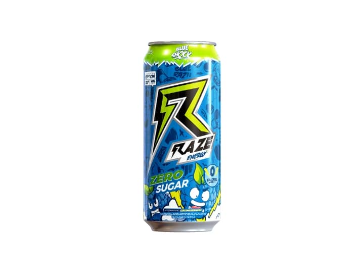 A can of Raze energy drink.