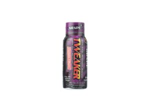 A bottle of Tweaker energy shot.