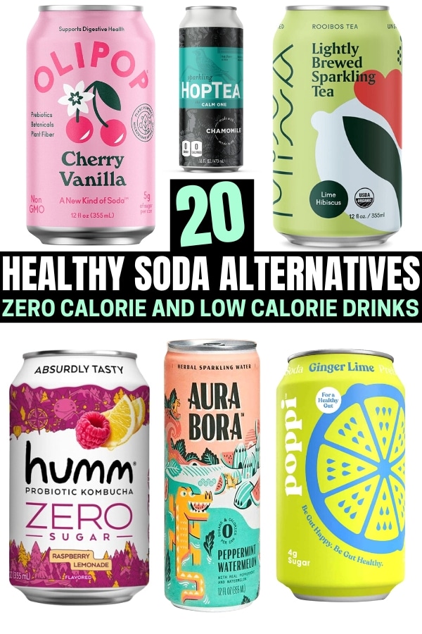 A compilation of healthy soda alternatives.