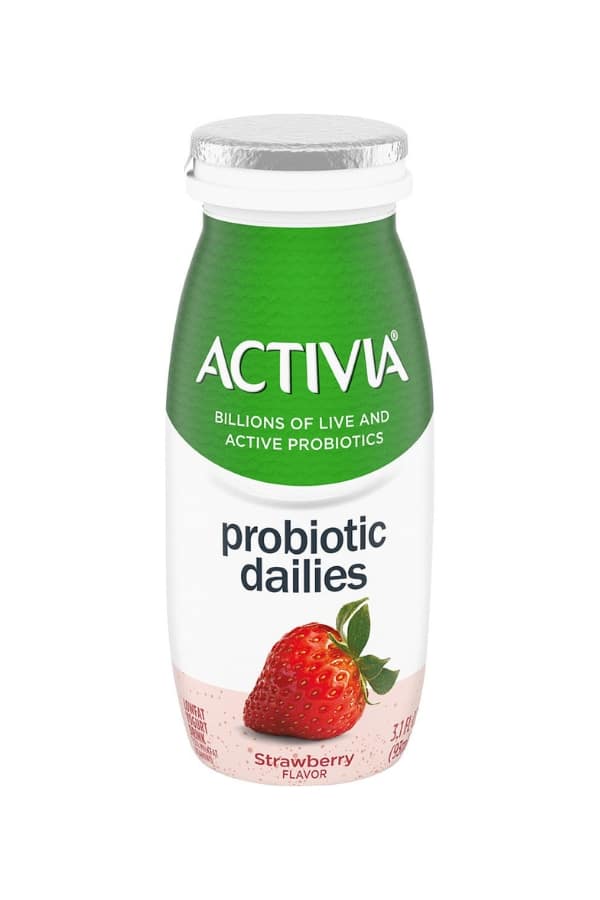 A bottle of Activia probiotic dailies.