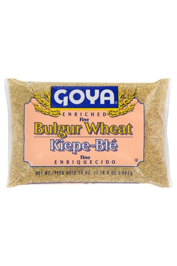 A pack of Goya bulgur wheat.