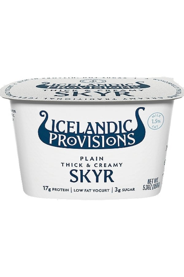 A container of icelandic provisions skyr.