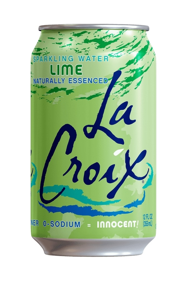 A can of la croix lime sparkline water.