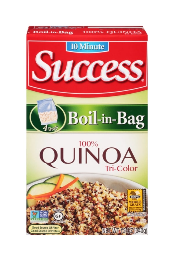 A box of success boil in a bag quinoa.