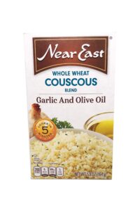 A bag of Near East whole wheat couscous.