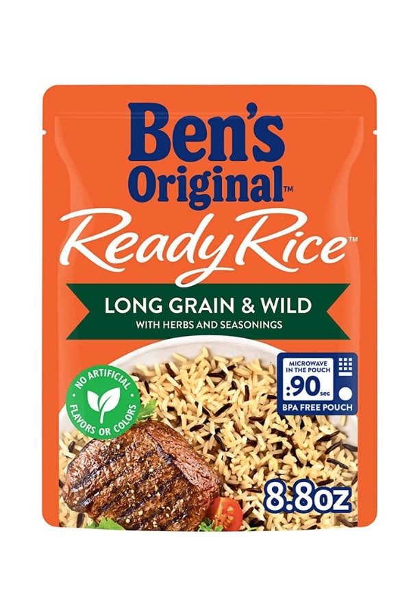 A pack of Ben's original long grain and wild rice.