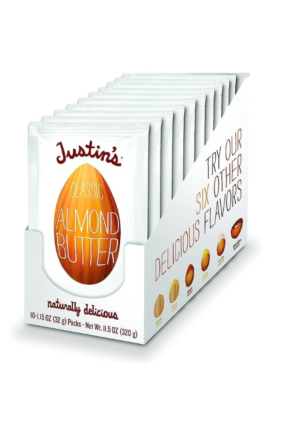 A bunch of Justin's almond butter packets.