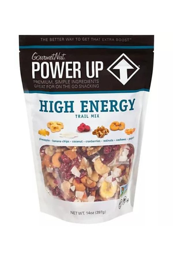 A bag of Power Up high energy trail mix.