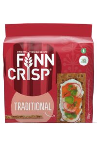 A box of Finn Crisp traditional Crisp Bread.
