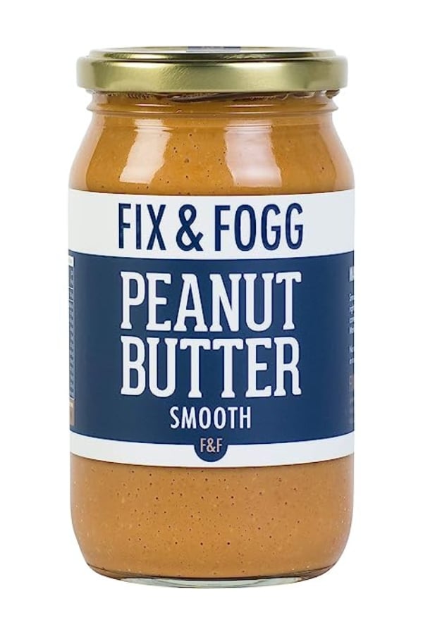 A jar of Fix & Fogg Peanut Butter.