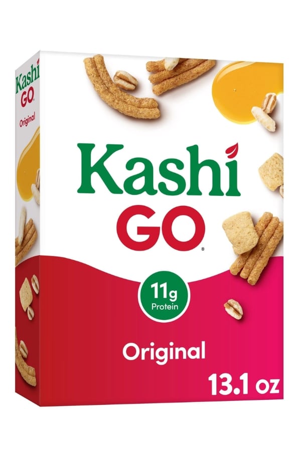 A box of Kashi Go Cereal.