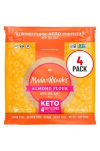 A package of Maria and Ricardo's Almond Flour Keto Tortillas.