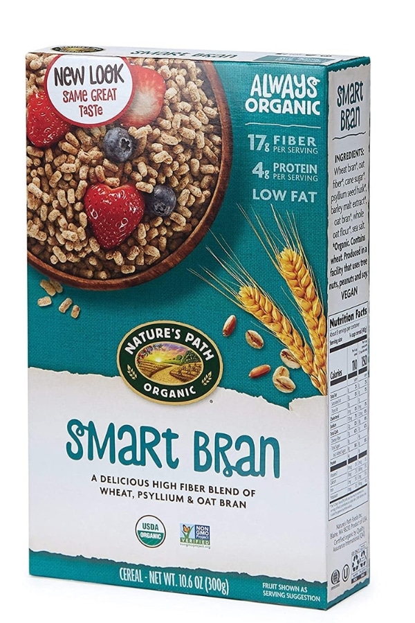 A box of Nature's Path Organic Smart Bran.