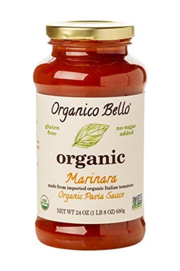 A Organico Bello Organic Spicy Marinara.