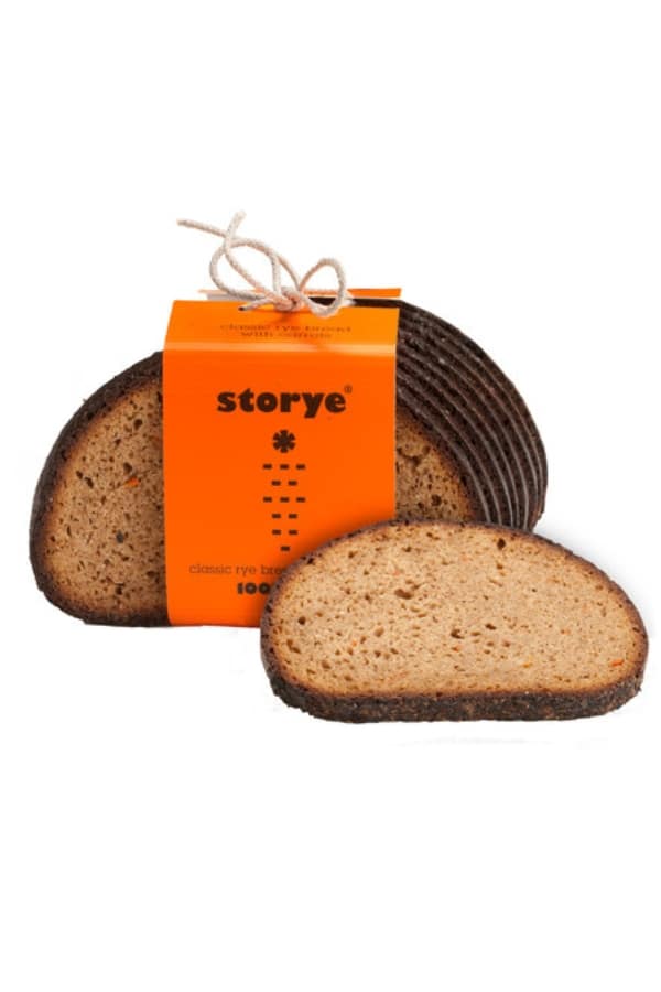 A loaf of Storye Classic Rye Bread.