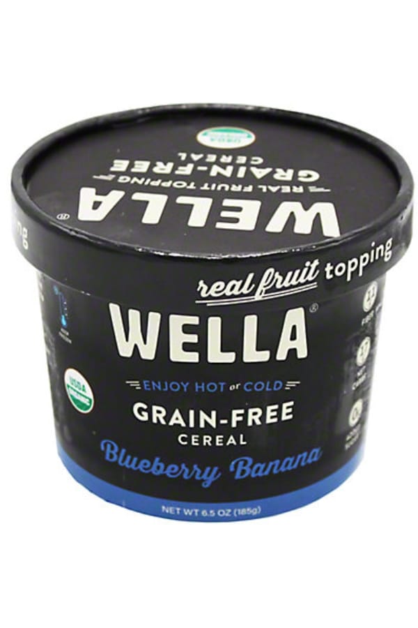 A container of Wella Grain-Free Cereal.