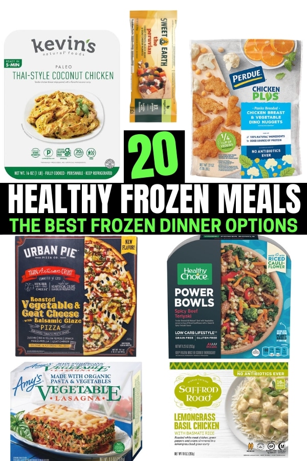 A compilation of the healthiest frozen dinners.