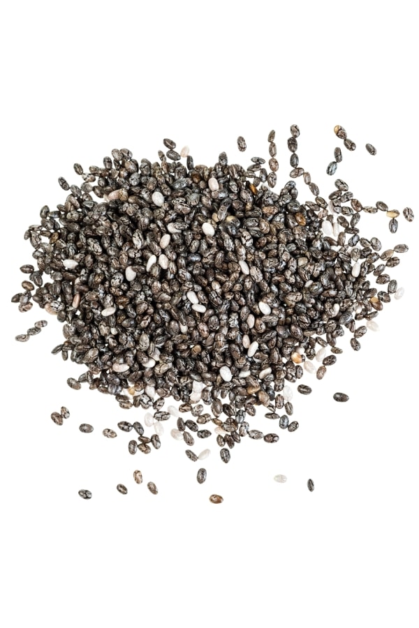 A bunch of chia seeds,