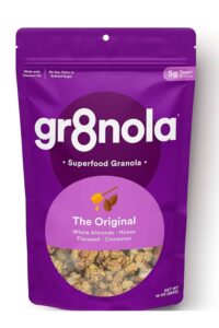 A bag of Gr8nola Superfood Granola the original flavor.