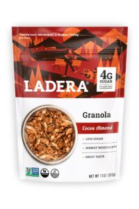 A bag of Ladera Granola coconut almond flavor.