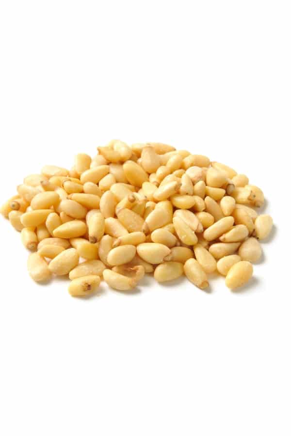 A bunch of pine nuts.