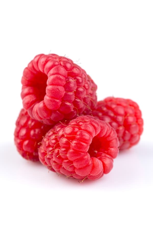 Four raspberries.