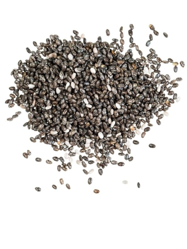 A bunch of chia seeds,
