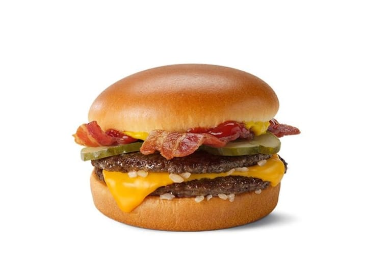 A McDonalds Bacon McDouble.