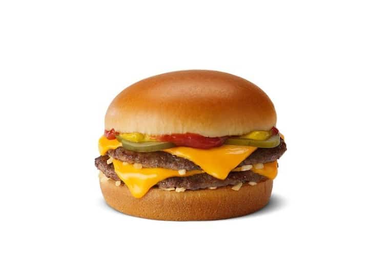 A McDonalds Double Cheeseburger.