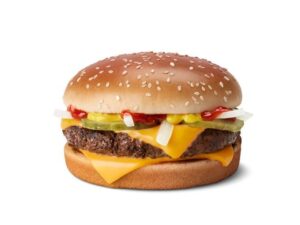 A McDonalds Quarter Pounder with Cheese.