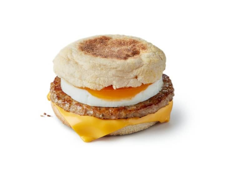 A McDonalds Sausage Egg McMuffin.