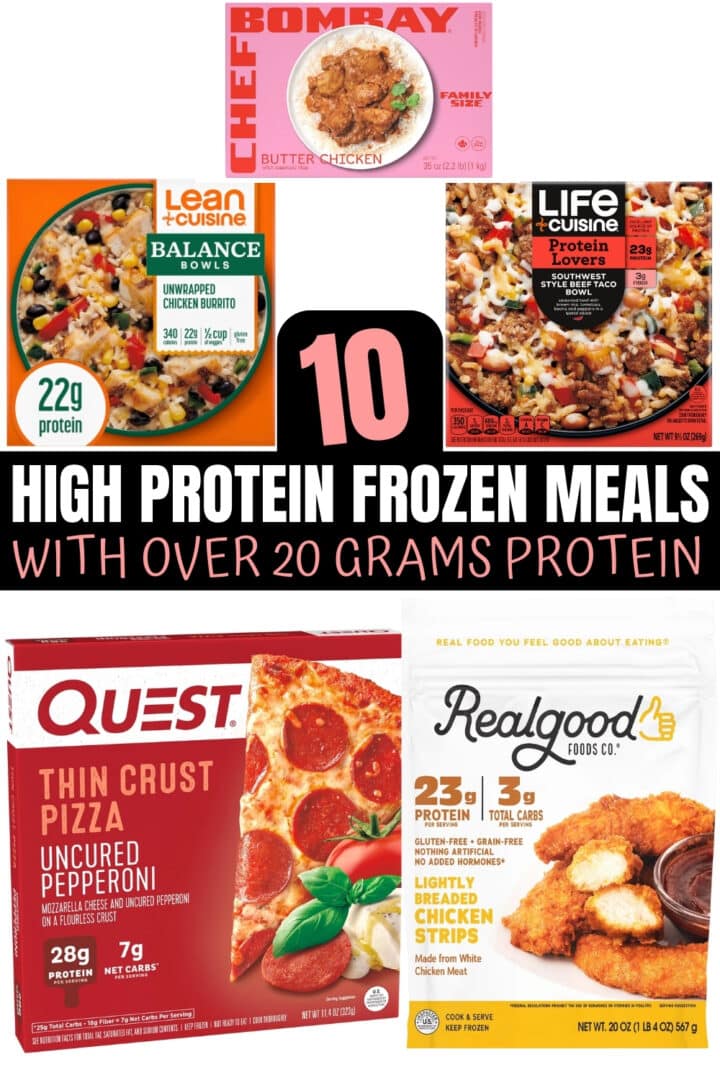 10 High Protein Frozen Meals with Over 20g of Protein