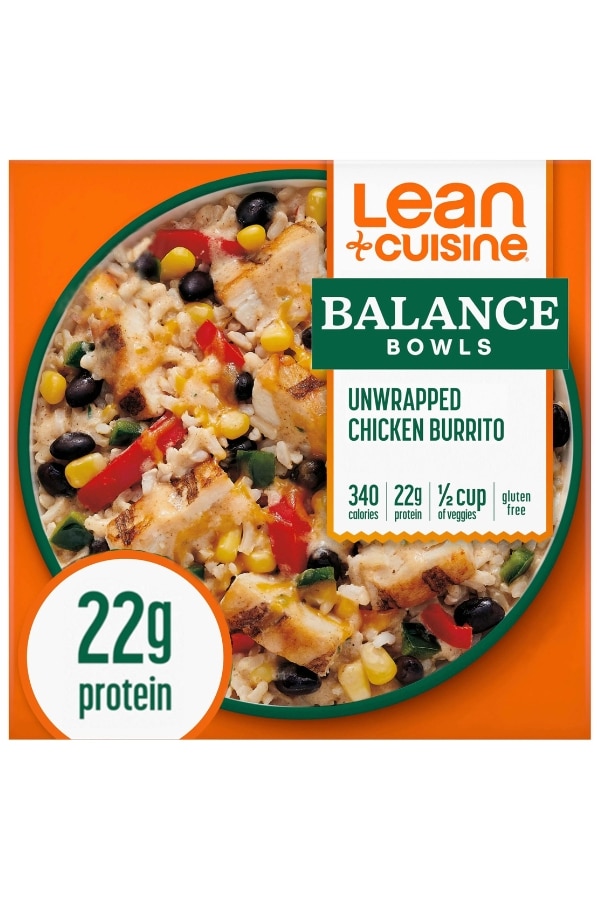 A box of Life Cuisine Protein Lovers Southwest Style Beef Taco Bowl.