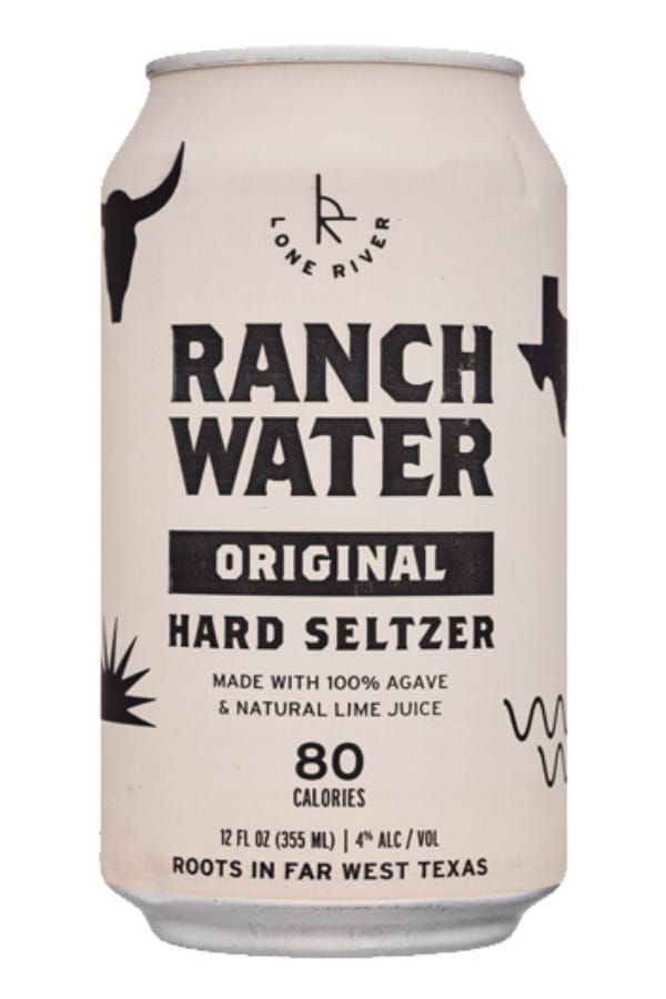 A can of Lone River Ranch Water.