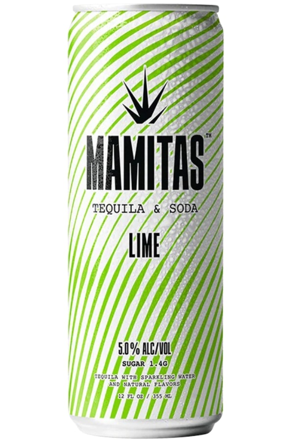 A can of Mamitas Tequila Seltzer.