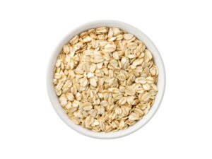 A bowl of oats.