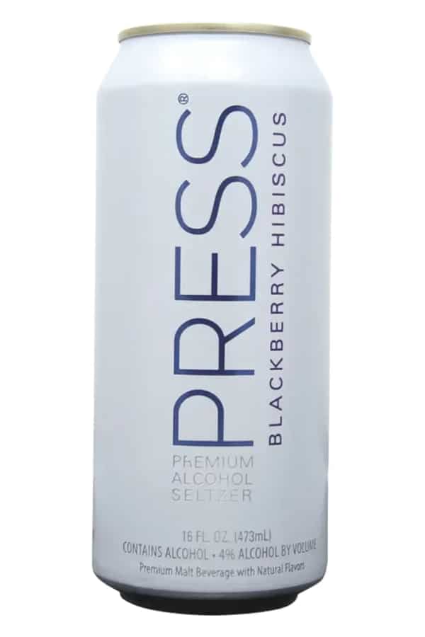 a can of Press Premium Alcohol Seltzer.