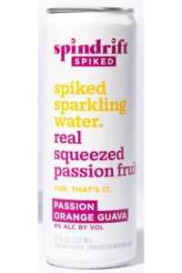 A can of Spindrift Spiked.