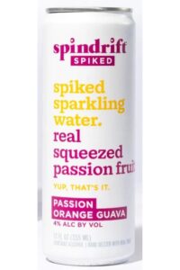 A can of Spindrift Spiked.