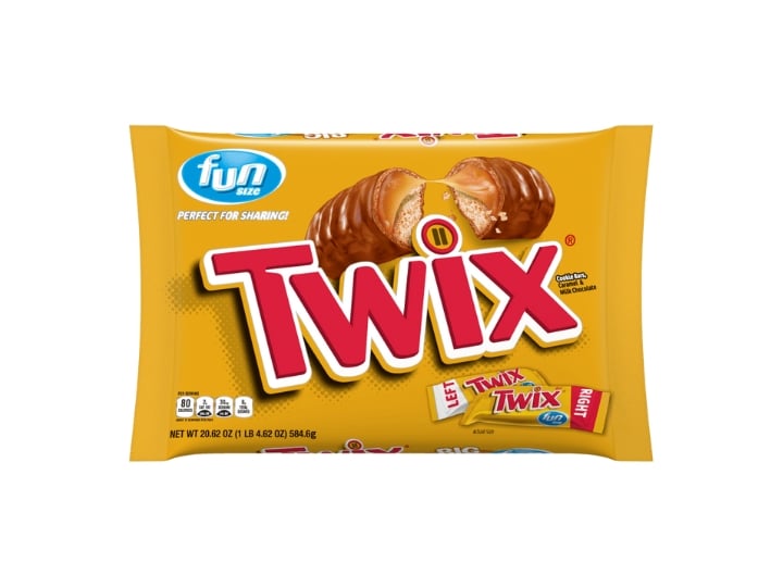 A bag of Twix Fun Size.