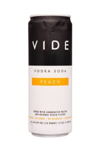 A can of Vide Vodka Soda.
