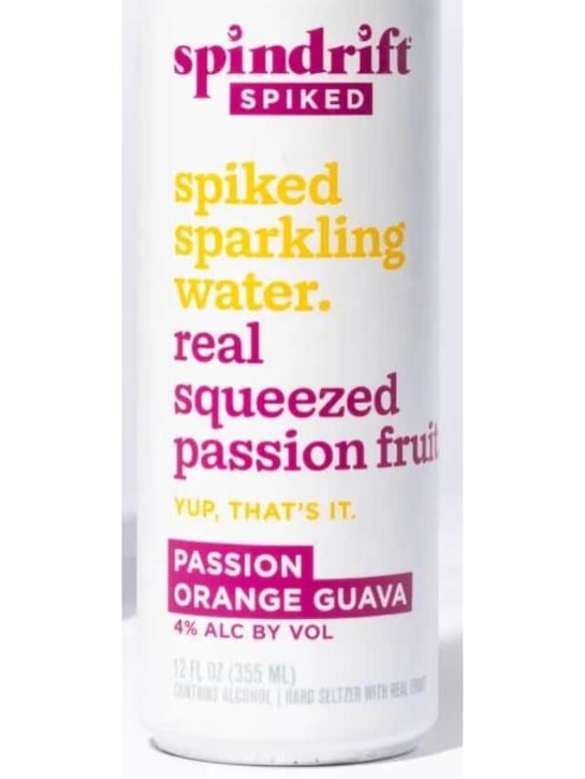 A can of Spindrift Spiked.