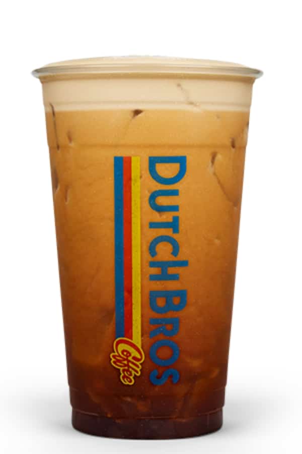 a clear cup of dutch bros nitro cold brew.