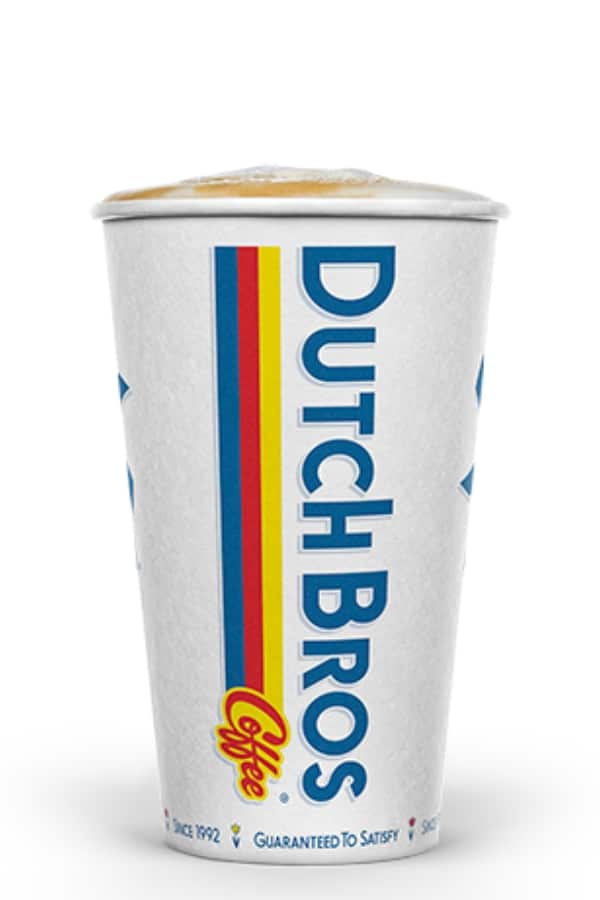 A white stirofoam up cup of dutch bros sugar free 911.