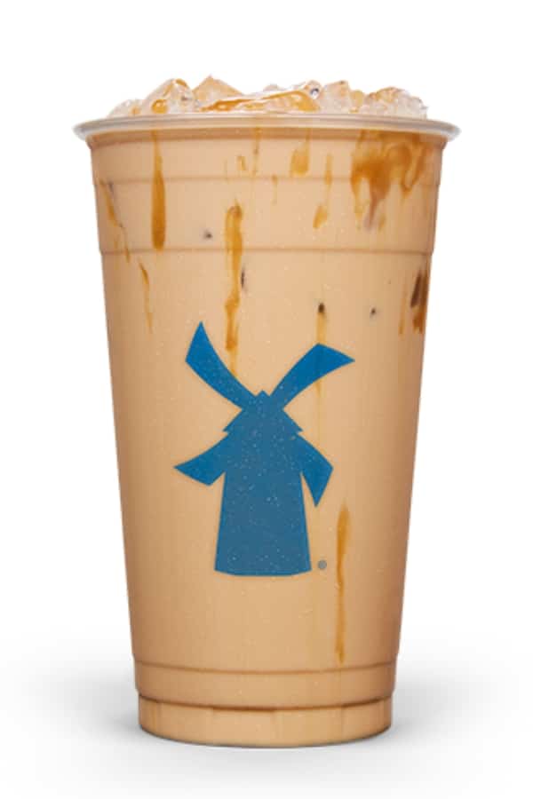 a clear cup of dutch bros sugar free golden eagle.