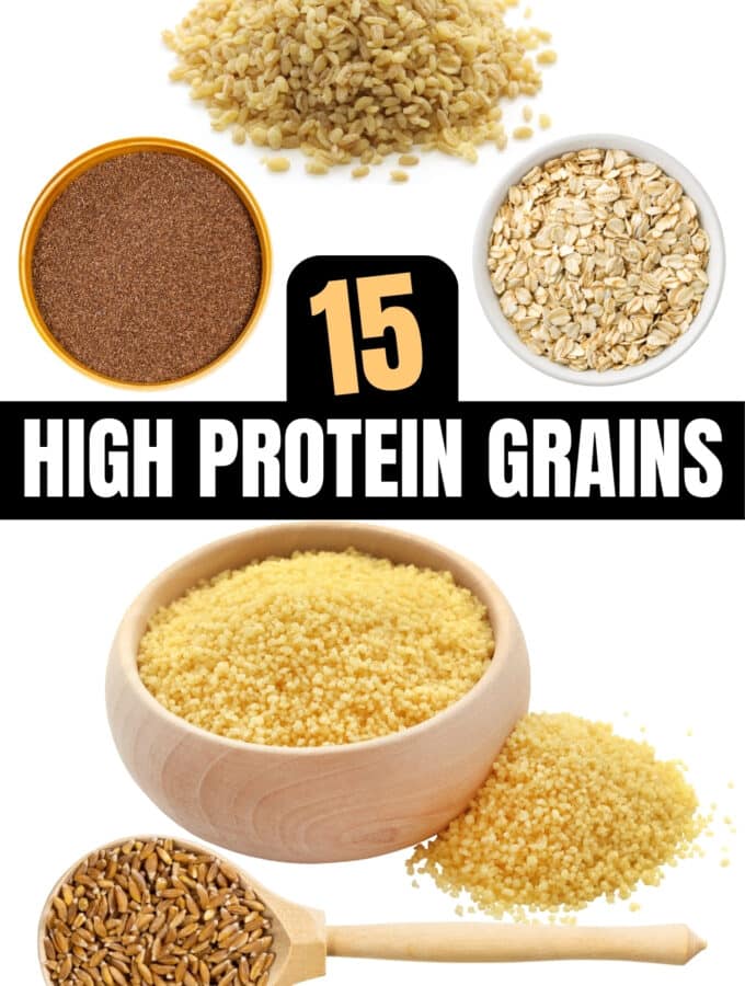 A bunch of high protein grains.