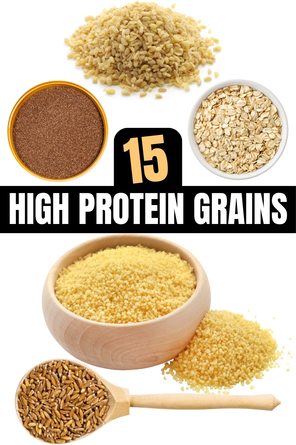 A bunch of high protein grains.