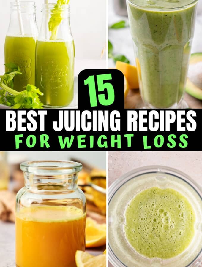 A bunch of weight loss juices.